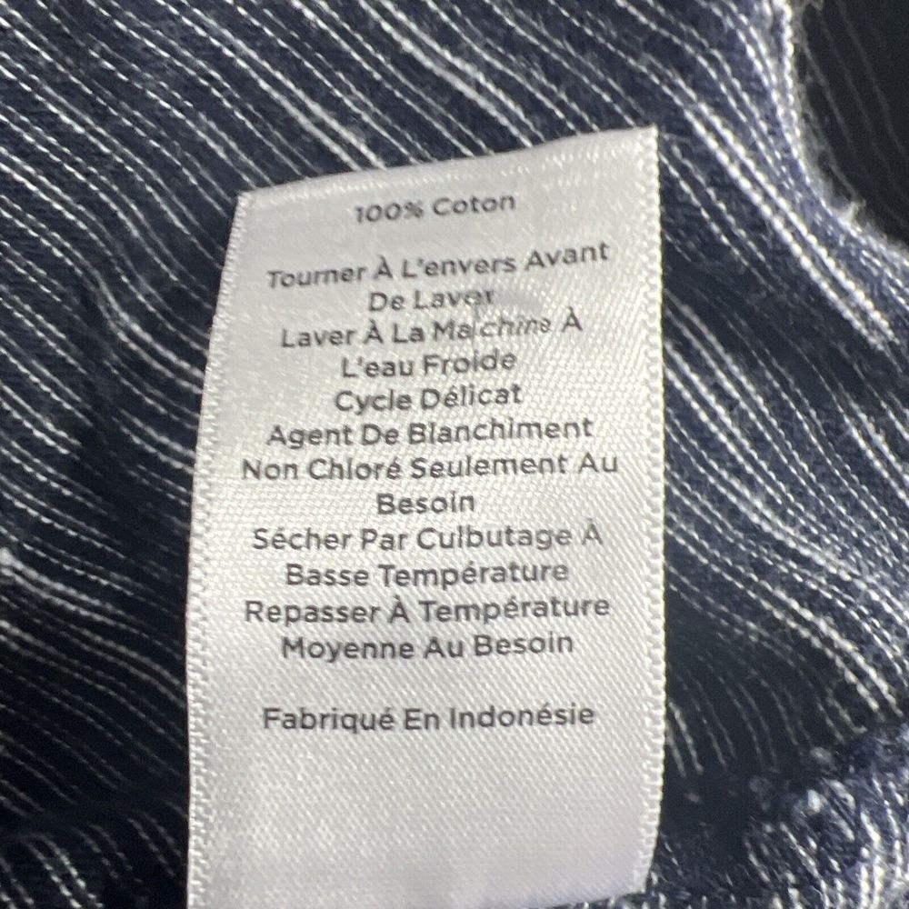 Talbots Dress Women's Blue White Striped 3/4 Sleeve Size Medium - Picture 6 of 11